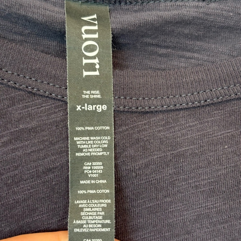 Vuori Men's Long Sleeve Tee in Slate Blue XL - Picture 4 of 4